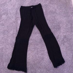 Black coverup pants